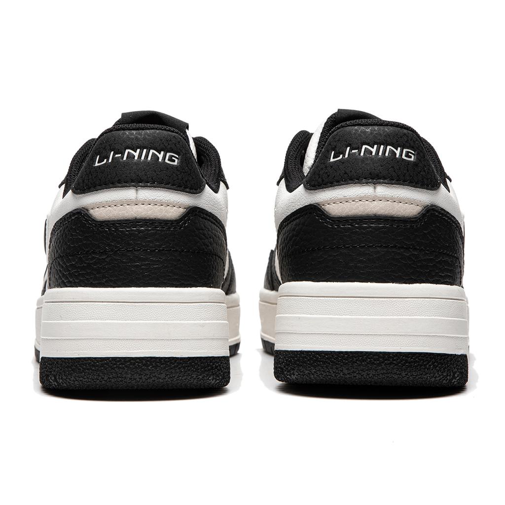 New LiNing Tianji Soft Slip Resistant Cushioning Abrasion Resistant Low Top Skateboard Shoes Women's White Black AGCU272-4