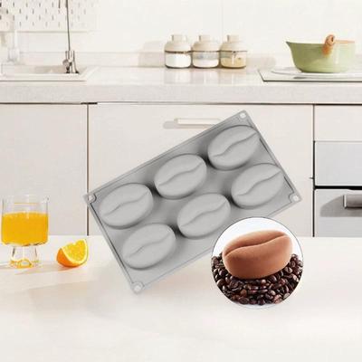 1 ks Silikonová forma na dort ve tvaru kávového zrna pro DIY Pečení Chleba Čokolády Dezertů Brownies