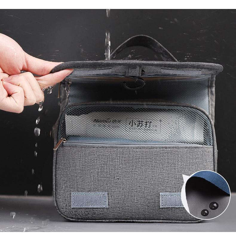 Custom Business Gift Factory Hook Wash Bag Makeup Portable Men's Wash Cosmetic Bag Travel Waterproof Folding Storage Bag
