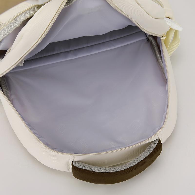 Junior High School Student Schoolbag Children Contrast Color Backpack Women's Large Capacity Backpack