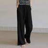 Spring and Summer New Cotton Hemp Loose Elastic Waist Women's Wide Leg Pants