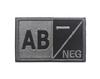 Sea Customer 8X5CM Tactical Helmet Blood Type Morale Patch - Embroidered Fabric Badge for Outdoor Backpacks.