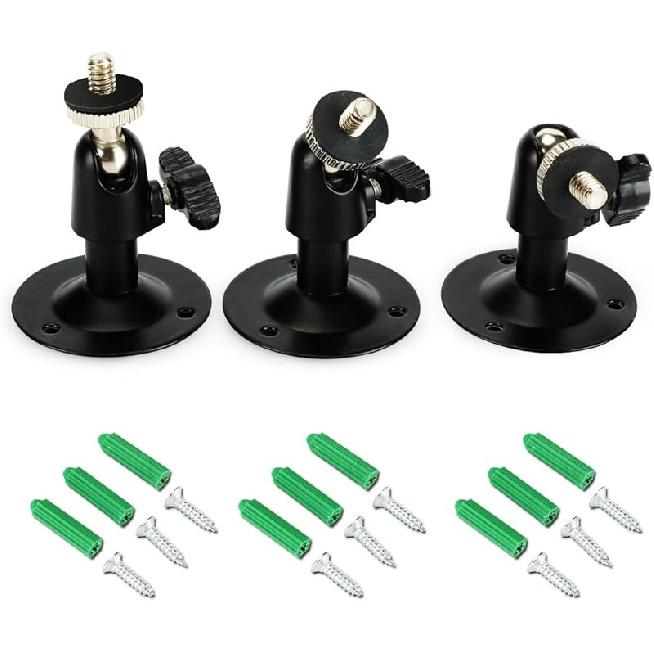 Security Wall Mount for Oculus Sensor Arlo, Arlo Pro,R Stick Up Cam Wired/Battery,SERMICLE Metal Security Camera Bracket Outdoor Indoor 360°