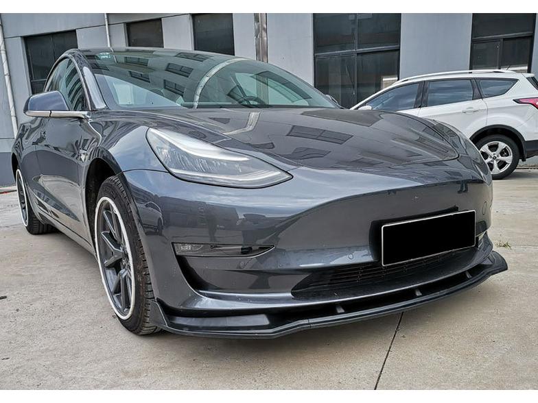Tesla Model 3 Three-Section Injection Molded Front Lip Body Kit