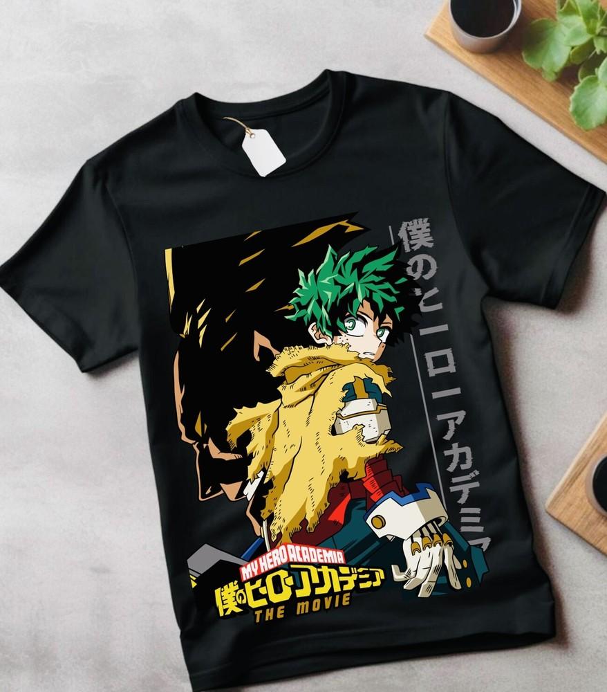 

Katsuki Bakugo T-Shirt Manga My Hero Academia Anime Black Tshirt Tee All Size S