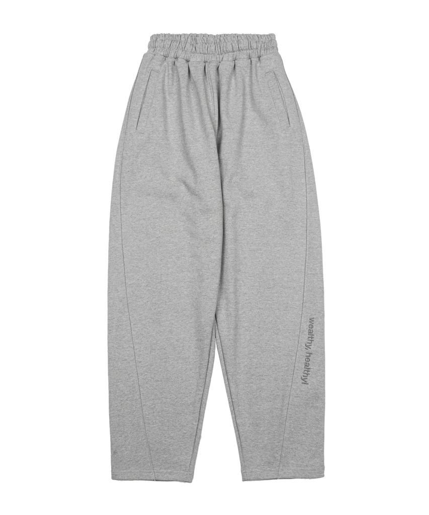 APEGO SPORTS Semi Balloon Sweat Pants Melange Gray