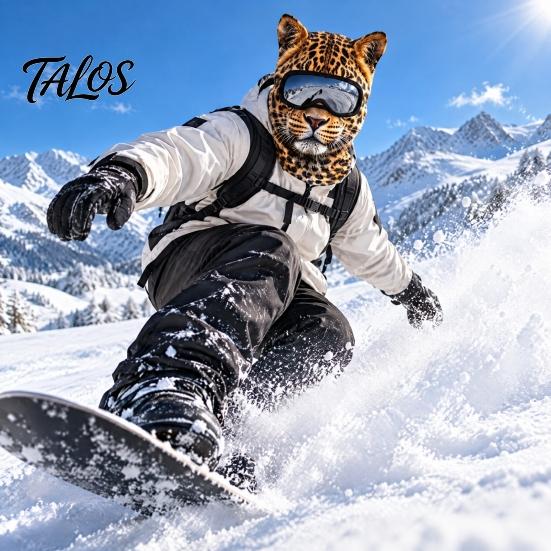 Elastic Polyester Balaclava for Hiking Old Man Ski Mask, Realistic 3D Animal Face Balaclava, Funny Winter Full Novelty Accessories Vacation Cover with