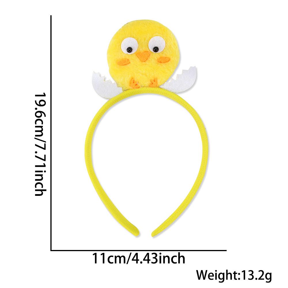 Easter Cartoon Headbands Festival Dress Up Hairband Egg Bunny Ear Hair Hoop Children Headdress Cosplay Decor Hair Accessories