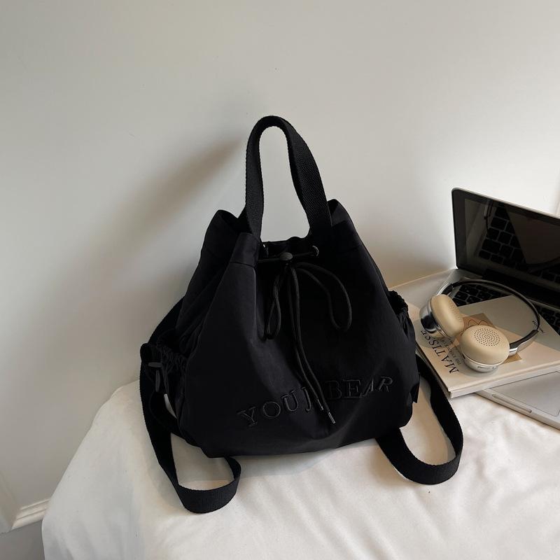 2025 Autumn New Backpack Women s Handbag Solid Color Casual Shoulder Tote Bag Large Capacity Fashion Backpack