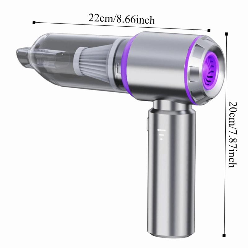 Portable High Power Car Vacuum Cleaner 4-in-1 120W Portable Handheld Vacuum 16000Pa Powerful Suction Air Blower Car Cleaning