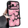 For iPhone 17 Pro Max Case Y2K Retro Gradient Love Hearts Pattern Shockproof Bumper Soft Silicone Cover For iPhone 16 15 14 13 Pro 12 11 16E Air