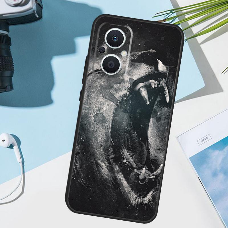 Roaring Lion Cover For OPPO Reno 12 F 13F 14F 11F 10 11 13 14 Pro 7 8 Lite OPPO Find X9 X5 X6 X8 Pro Case