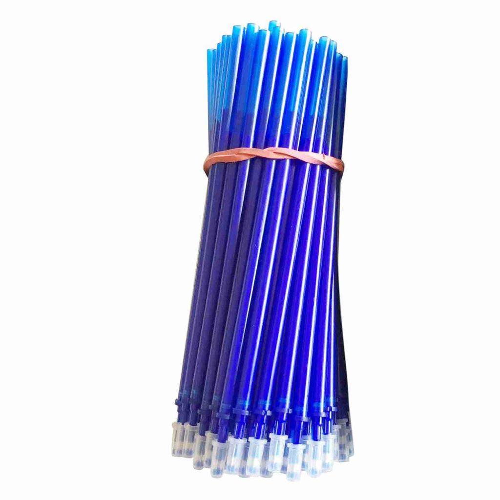50 Pieces Blue Ink Erasable Gel Ink Pen Refills Fine Point 0.5mm Replacement Gel Pen Refills for Erasable Pens Office