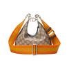 Gucci Attache Palladium Hardware Canvas Leather Trim Dumpling Bag Women Handbags 699409-96GRN-4091