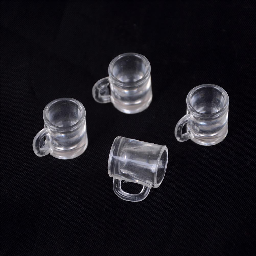4/10PCS Random Miniature Accessories Mini Resin Simulated Glass Cup Model Decoration