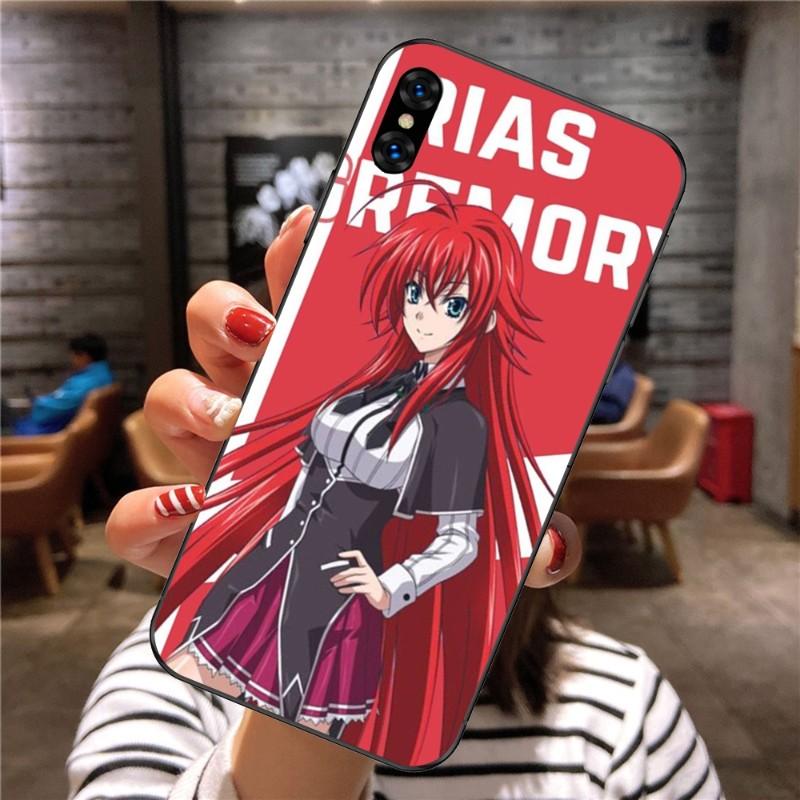 Rias Gremory Anime Phone Case For Xiaomi Mi 12 11T 10T 9T Lite Pro Ultra Note 10 Poco F3 F4 X4 GT Soft Black Phone Cover