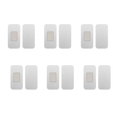 6Pcs/set Strong Magnetic Door Closer Invisible Design Self-adhesive Cabinet Catch Punch-free Ultra-thin Invisible Door Suction