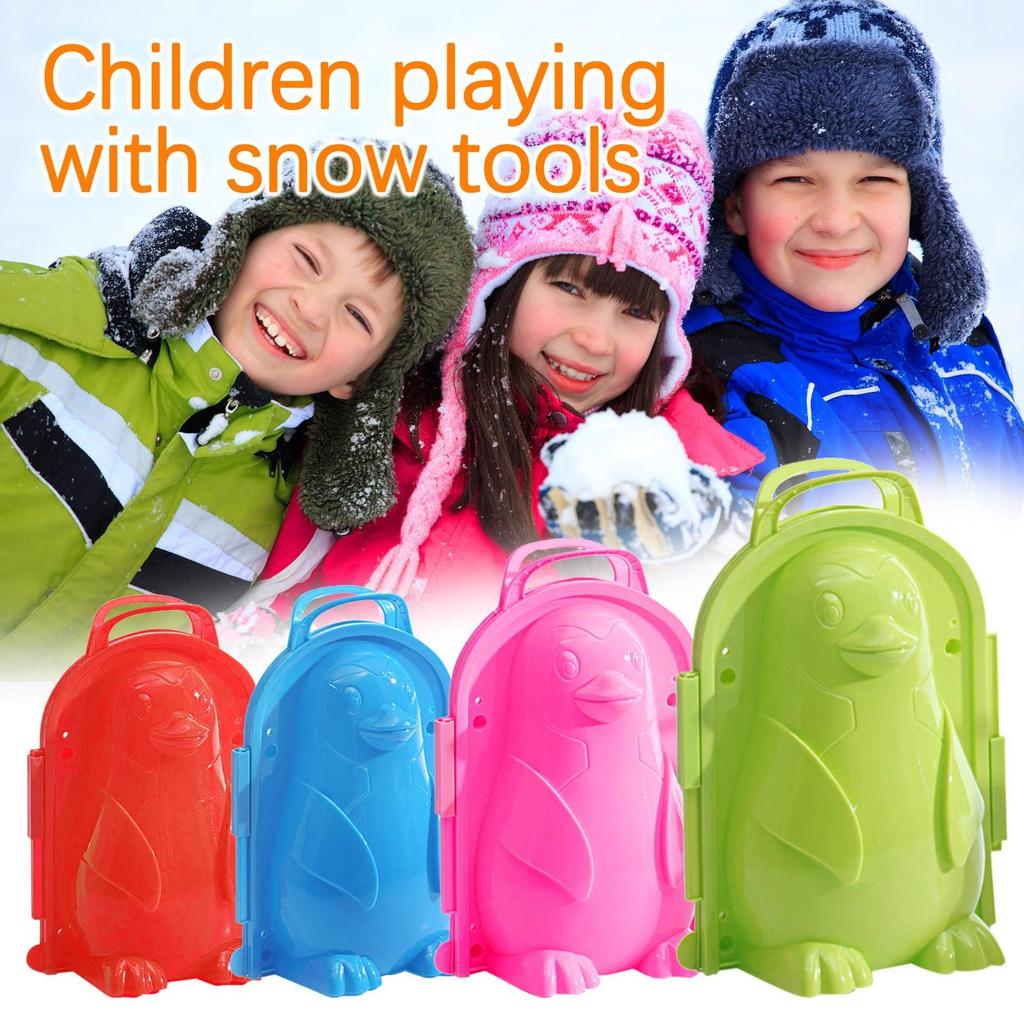 Cartoon-Penguin Snowball Maker Clip Tool Kids Toy For Winter Outdoor Sports
