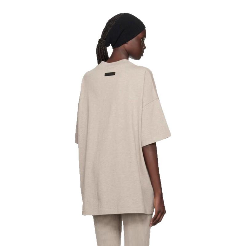 Unisex Streetwear Cotton Tee With Letter Print Loose Fit Short Sleeve T-Shirt Adults