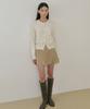 Lingseoul Satin Mini Skirt-Deep Beige