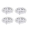 4 Pcs 8 Inch Golf Cart Hub Caps Chrome Plated Wheel Covers Rim Protector for EZ?GO Golf Cart