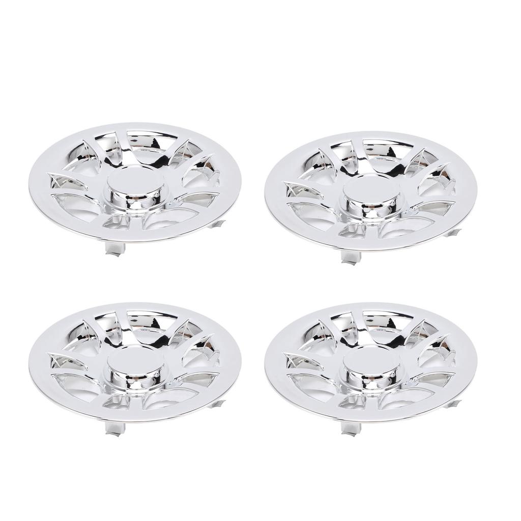4 Pcs 8 Inch Golf Cart Hub Caps Chrome Plated Wheel Covers Rim Protector for EZ?GO Golf Cart
