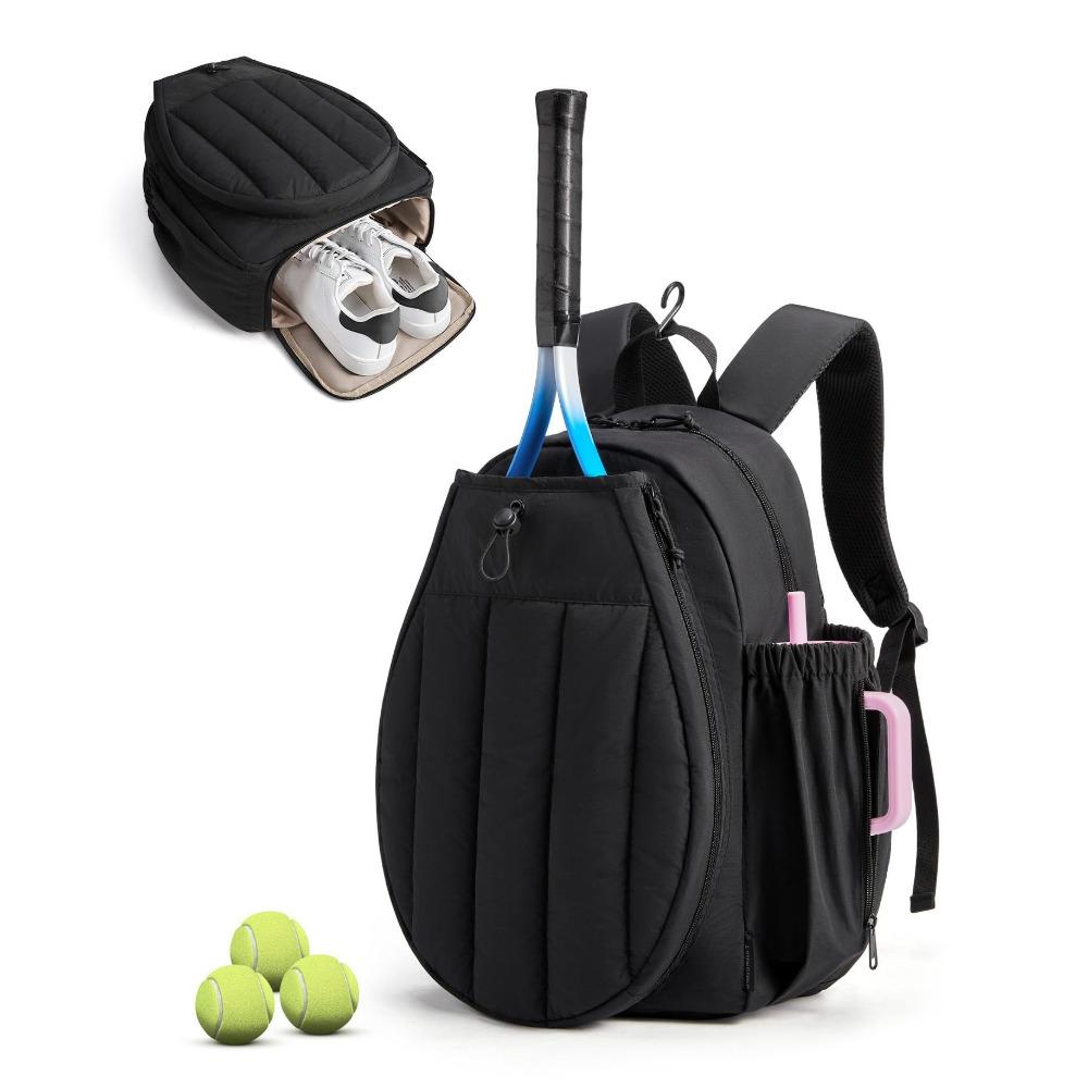 Large Capacity Tennis Backpack 20L Pickleball Racket Bag Sports Fitness Bag  Travel чёрный