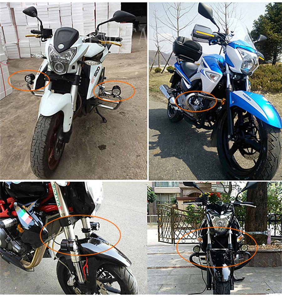 2PCS 180W 6500K 7800 LM Universal Aluminum Alloy 9 CREE Chips LED Motorcycle Headlights Motos Bulb Motorbike Waterproof