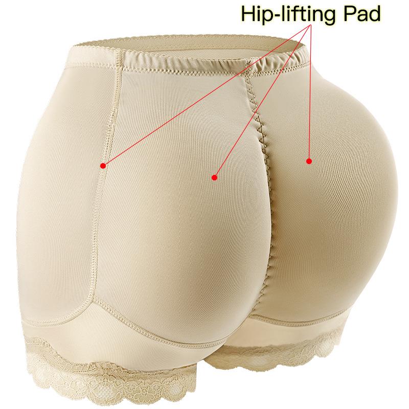 Women's Butt-Lifting & Hip-Enhancing Shaping Pants with Lace Trim Inserts