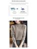 Women's 100% Wool Seamless Pullover Sweater: Autumn/Winter Half-High Neck Base Layer