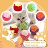 Colorful Plush Cats Toy Balls With Crinkle Sound - Interactive Catnip Toys For Kittens & Cats (Random Colors)
