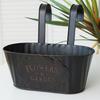 Flower Boxes for Railings Metal Hangable Deck Planter Countryside Window Flower Boxes for Garden Yard Home Decoration Plant Pots