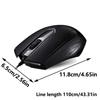 USB Wire Mouse with Ergonomic Designs 1200DPI for Offices and Gaming Use USB Wire Mouse Comfortable Grip Mouse