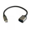 3GO 3go C136 Usb 2.0 Type-c Cable/ Usb Type-c Male - Usb Female/ 20cm/ Black