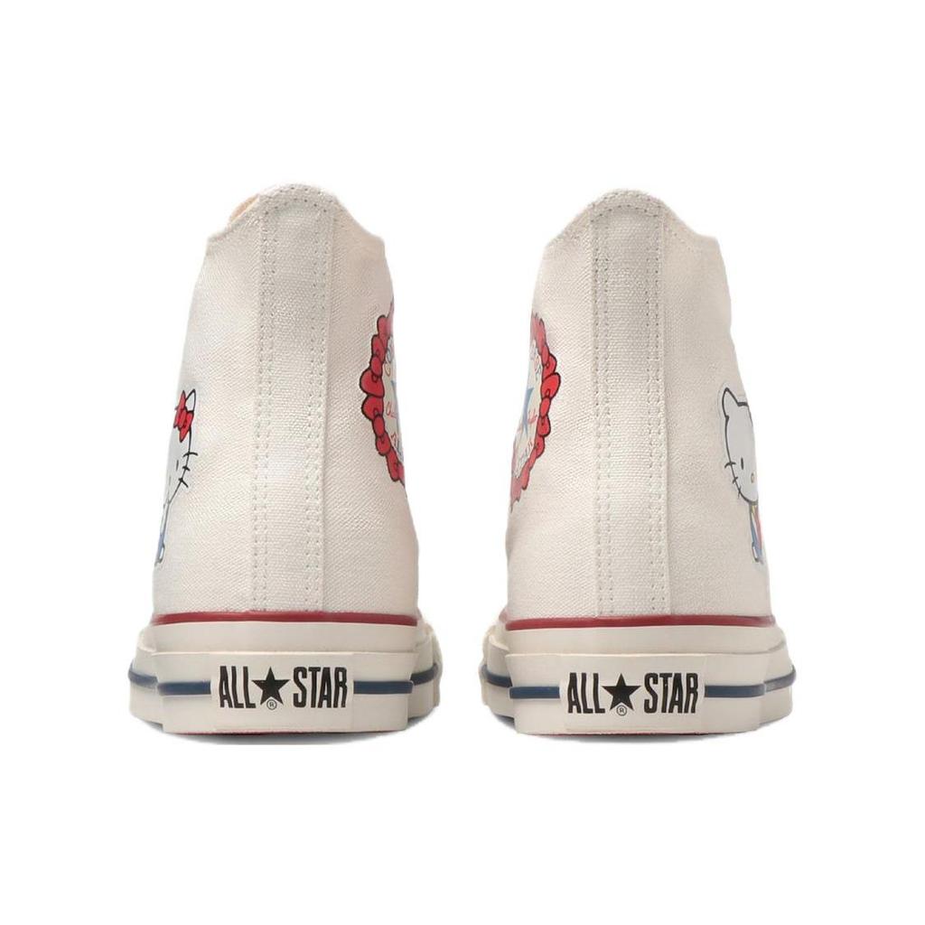 Hello Kitty X Converse Chuck Taylor All Star High Apple Unisex Sneakers Cream White Natural 31309450