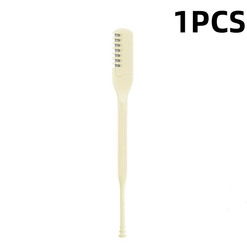 

Двусторонний триммер для волос в носу Ручной спиральный ершик для чистки ушей Ножницы для волос в носу Бритва Триммер для волос в носу