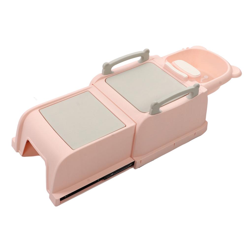 Kid Retractable Shampoo Chair with Removable Basin Household Ergonomic Toddler Hair Washing Chair