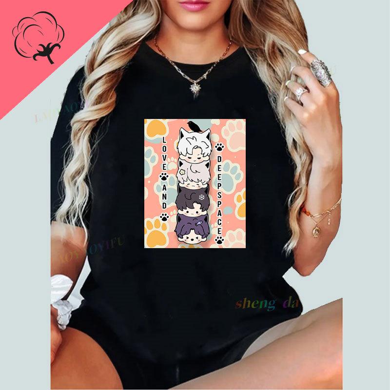 Youth Unisexs Graphic T Shirts I Love My Boyfriend Love and Deepspace Sylus Caleb Xavier Qin Che Gamer T Shirt Short Sleeve Tee S