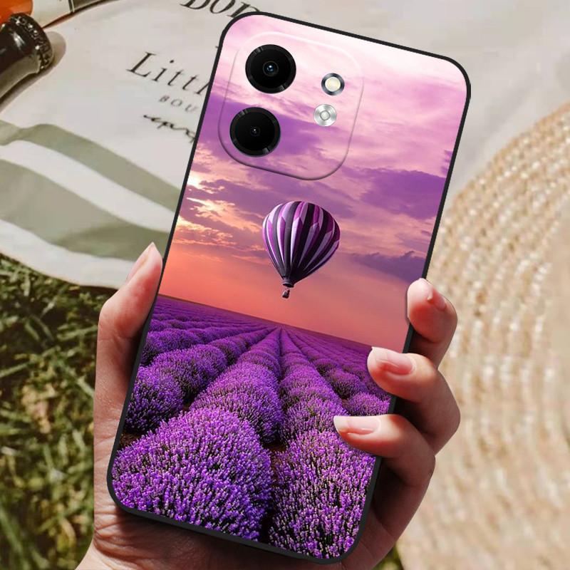 For Infinix Smart 9 Case X6532 Luxury Painted Phone Silicon Back Cover For Infinix Hot 50i X6531 Cases Protective Shell Smart9