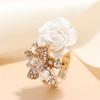 5 Color Women Rose Ring Fashion Exquisite Retro Butterfly Accessories Decorative