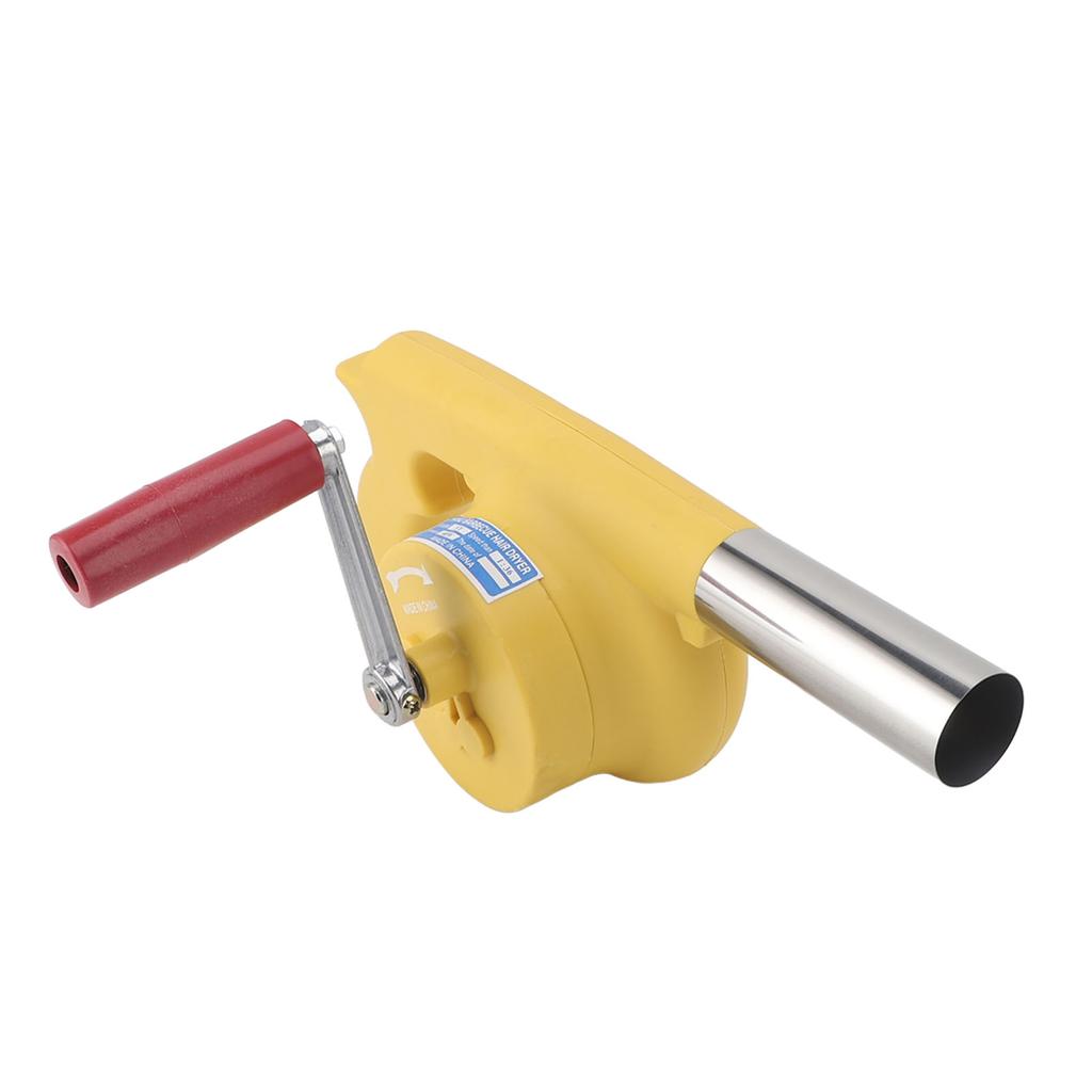 Handkurbel-Grillventilator, erhöht die Feuerkraft, tragbarer Grillluftventilator für Grillen im Freien