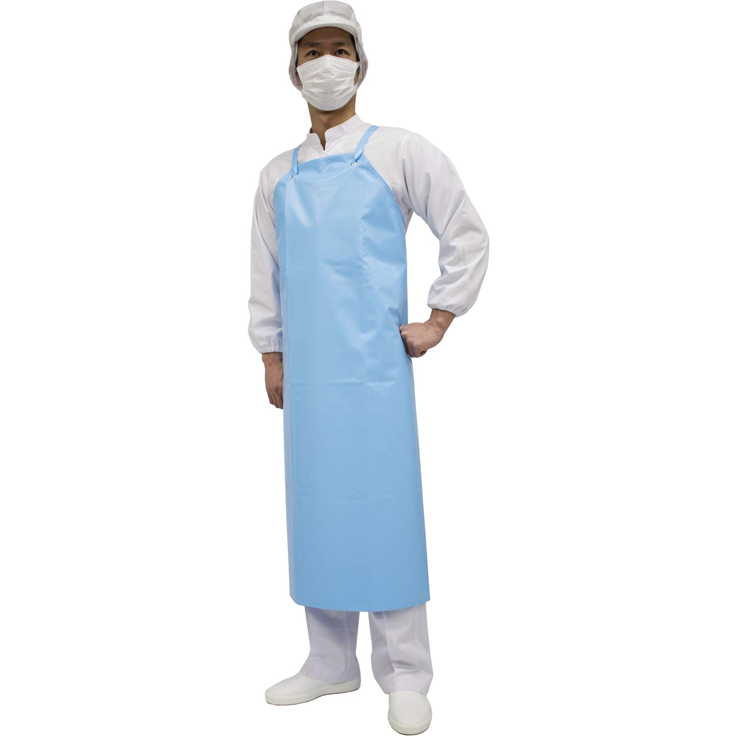

Koshin Rubber Apron Sky LL Neofresh Apron 100 G0477AS Waterproof, Oil-Resistant, Stain-Resistant, Blood-Resistant,