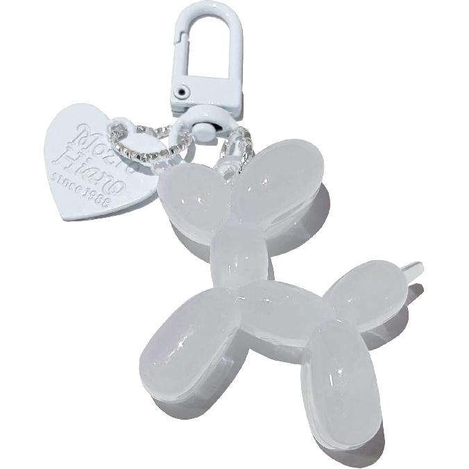 LAEKOU Jelly Balloon Dog Keychain for Women, Cute Bag Charms Key Chain