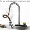 Household Pull-out 304 Stainless Steel Faucet Chrome Plated Gun Gray Hot And Cold Water Tap Kitchen Sink Faucet