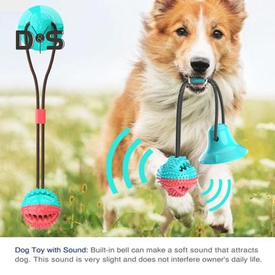 Brinquedos de mastigação para cães para mastigadores agressivos Cabo de guerra interativo Ventosa Brinquedo de corda para dentição Quebra-cabeça para cães Bola de distribuição de guloseimas Brinquedos