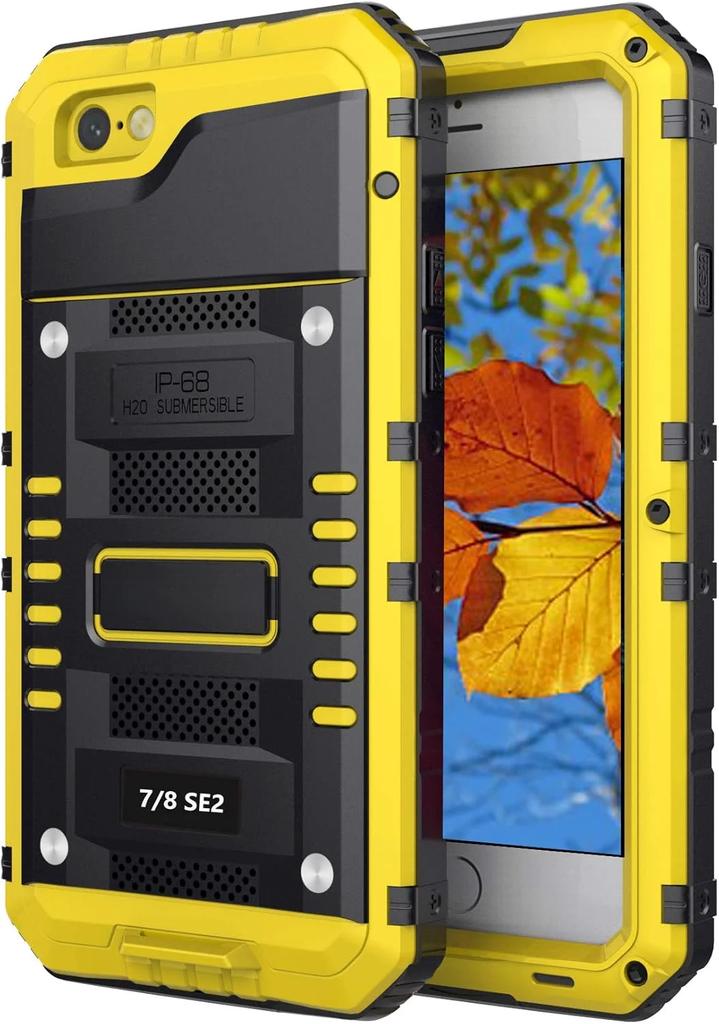 For iPhone 7 8 SE2020 SE2026 X XS XR IP68 Waterproof Metal Case Heavy Duty Durable Aluminum Shockproof Dropproof Cover