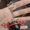 10Pcs 360 Rotate Keyring Pendant Star Heart Keychain DIY Accessories  Doll Hanging