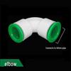 Quick Connect PPR Ball Valve PVC Elbow Tee, No Hot Melt, 4 Points/40 PE Water Pipe Fittings.