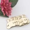 50pcs Bear Shape Bear Shaped Cutouts 41*48mm Hanging Bear Ornaments  for Painting,Home Decor