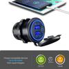 Quick Charge 3.0 Dual Usb Fast Car Charger Waterproof 12v/24v Qc3.0 Power Outlet With Touch Switch&led Light